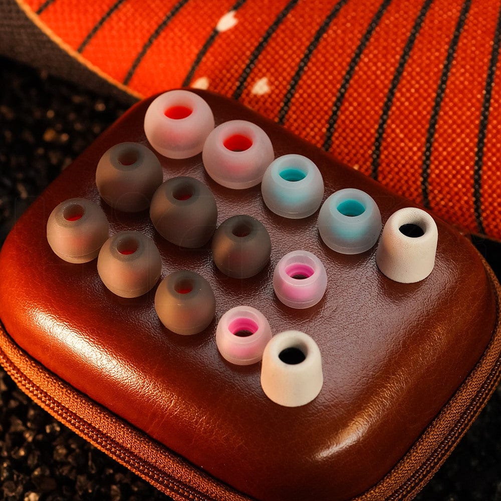 Three styles of ear tips, three sizes each. Photo: Juzear Audio.