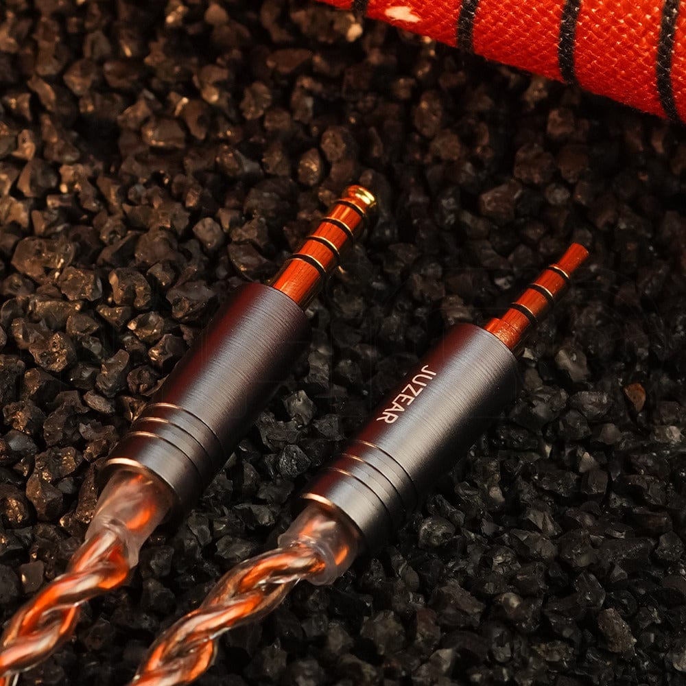 3.5mm and 4.4mm plugs. Photo: Juzear Audio.