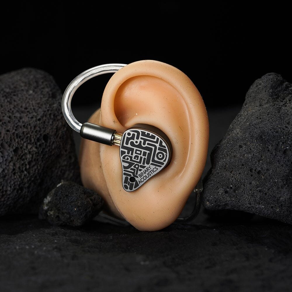 Fit on an ear model. Photo: Binary Acoustics / HiFiGo.