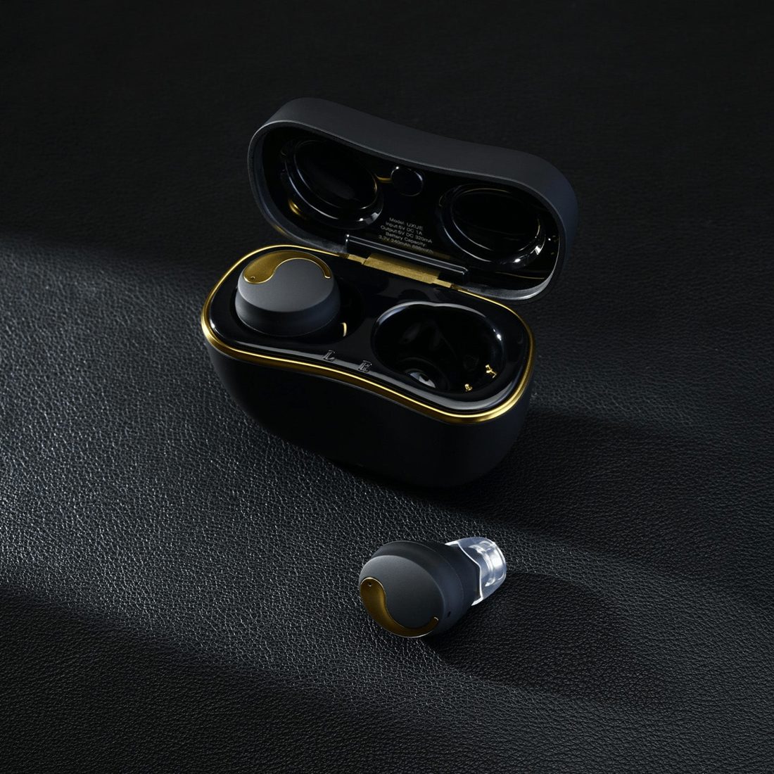 The case, with an earbud out. Photo: Unique Melody.